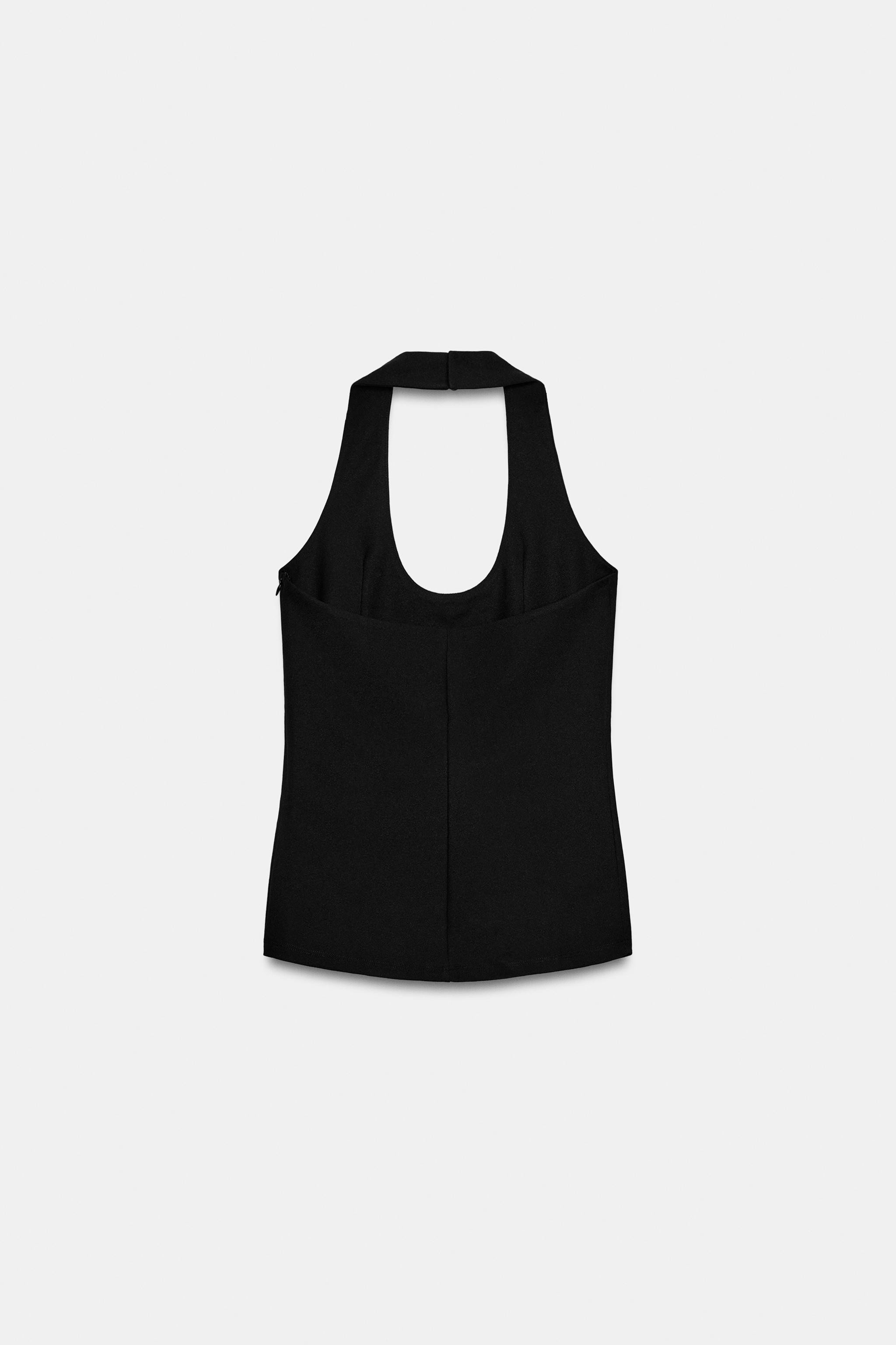 CREPE HALTER TOP | Zara UK