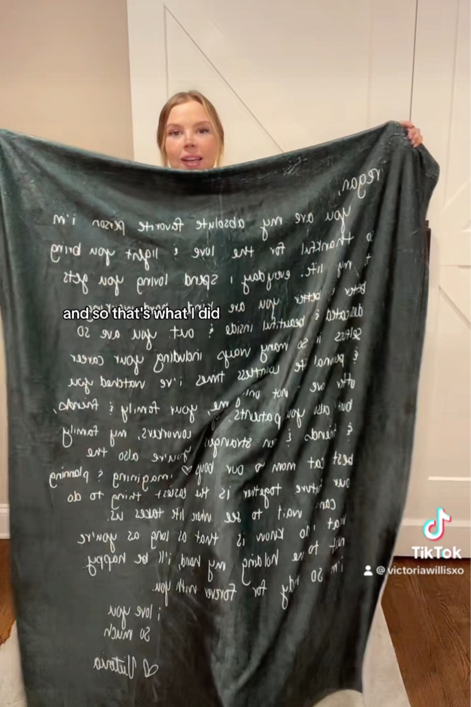 custom handwritten letter blanket
sentimental/unique lesbian gift ideas 

#LTKhome #LTKGiftGuide