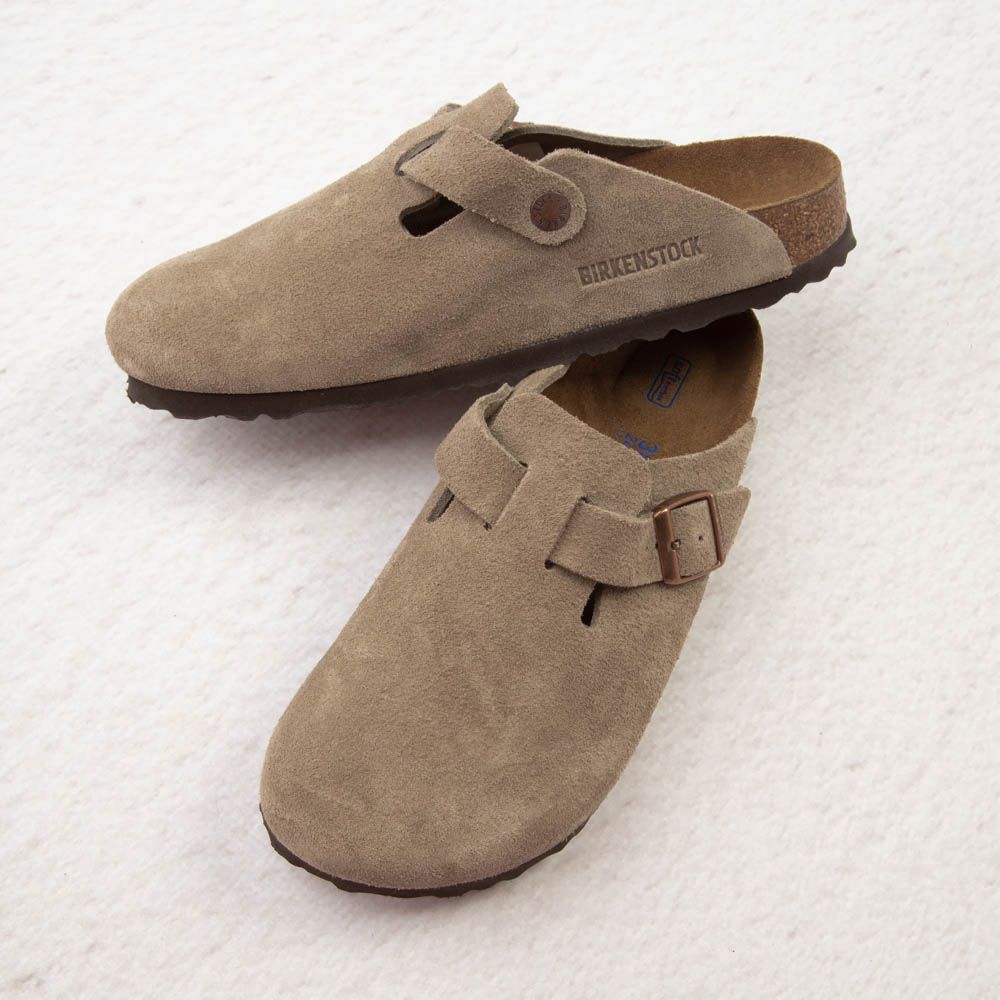 Womens Birkenstock Boston Soft Footbed Clog - Taupe | Journeys