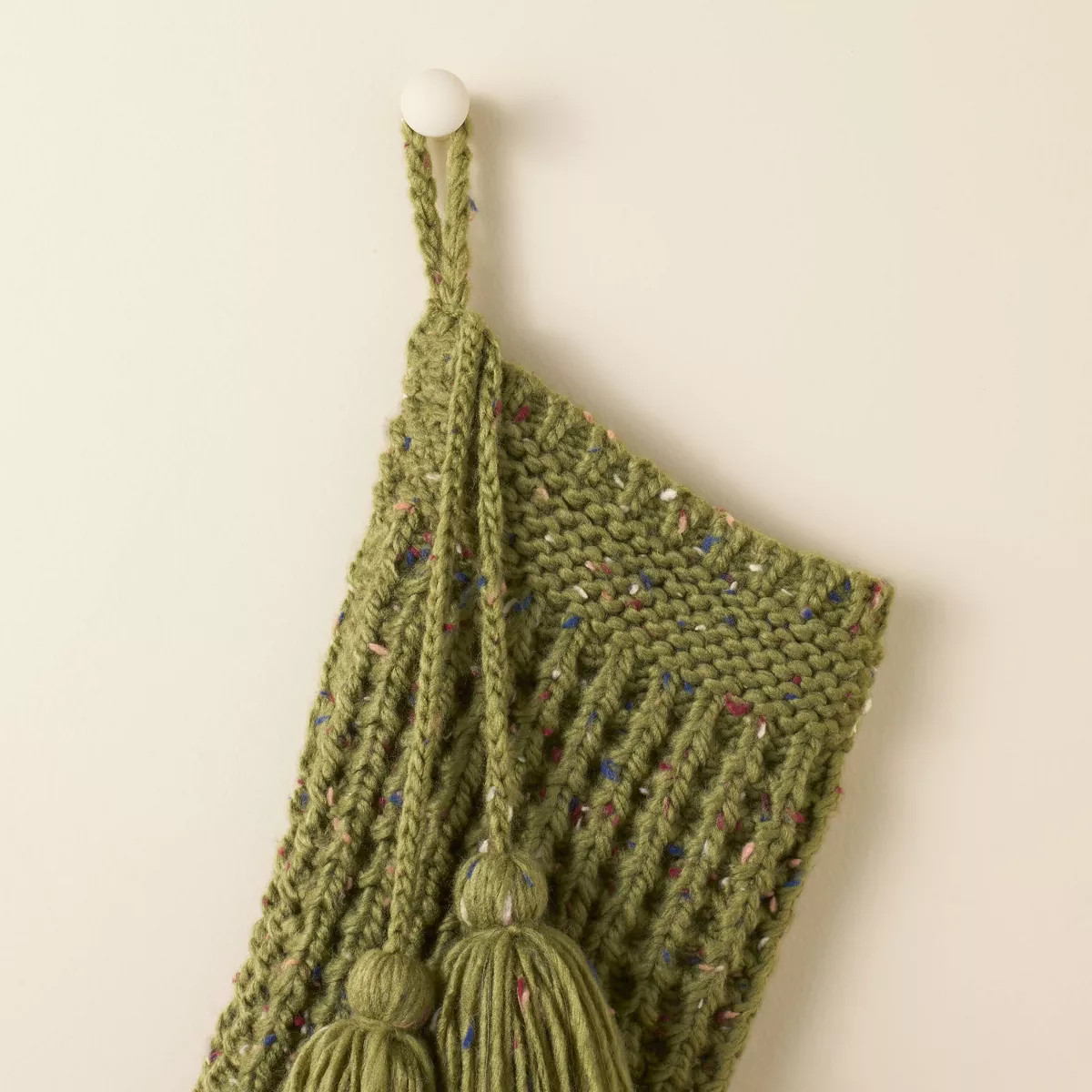 20" Confetti Fleck Waffle Knit Christmas Stocking - Hearth & Hand™ with Magnolia | Target