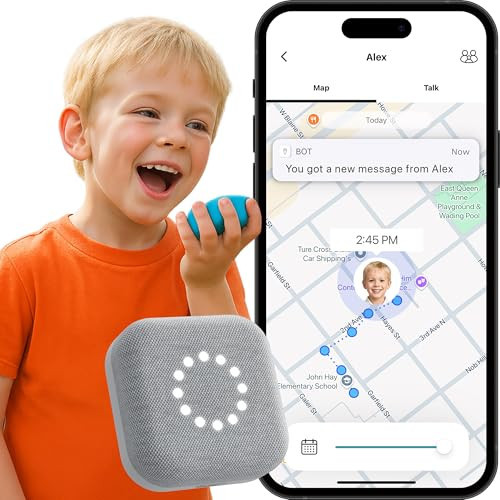 BoT Talk GPS Tracker for Kids - AI-Powered GPS Tracker with Audio, Real-Time Tracking, 2-Way Talk & Alerts - Compact Kids Tracking Device with Monthly Subscription - Designed in Japan | Amazon (US)