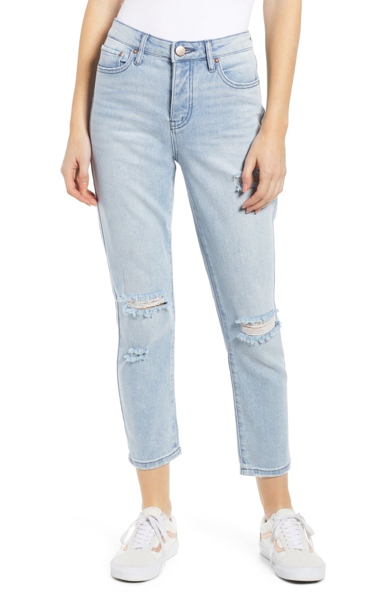 Prosperity Denim Ripped Ankle Straight Leg Jeans | Nordstrom | Nordstrom