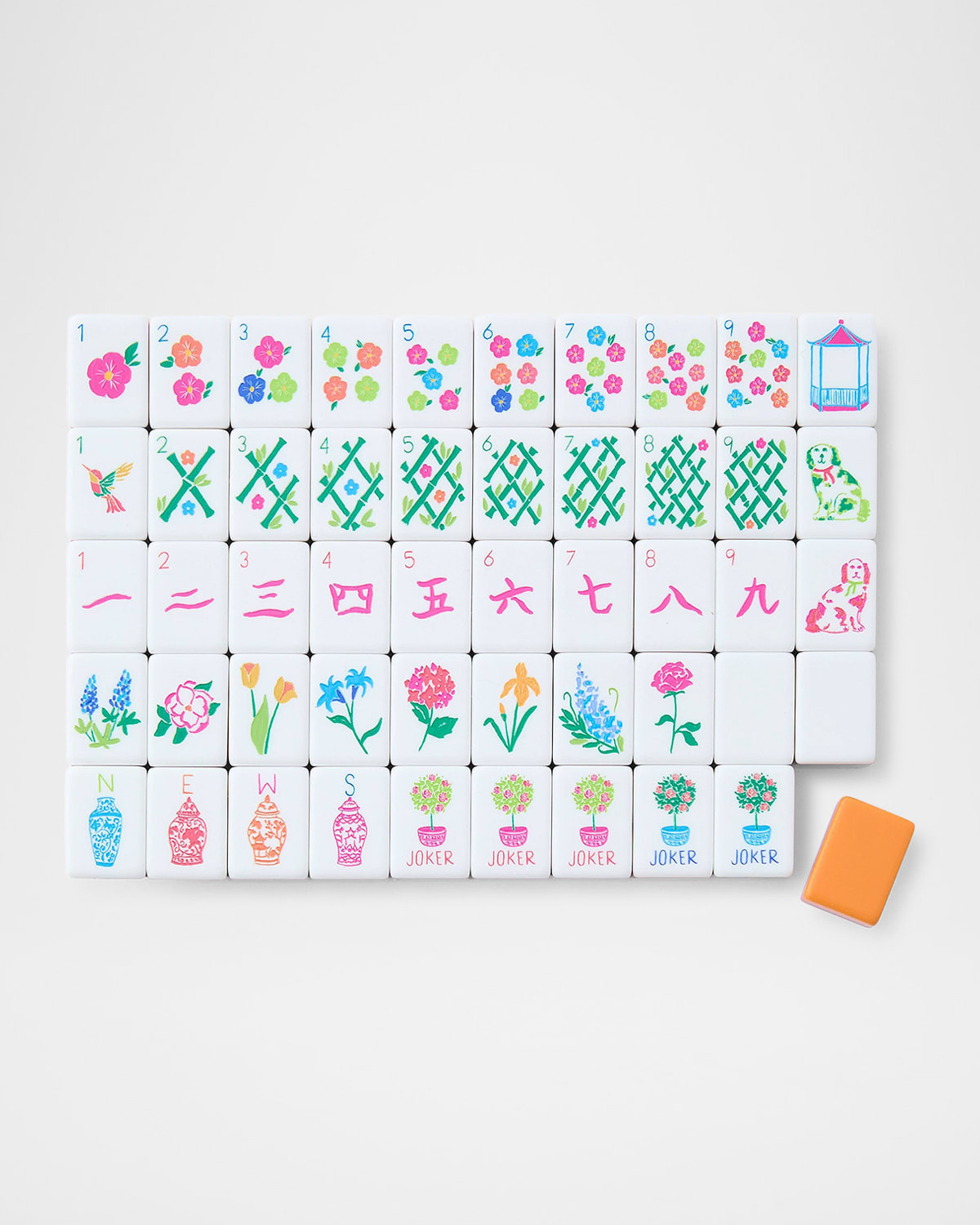 Sunset Mahjong Tiles Set | Horchow