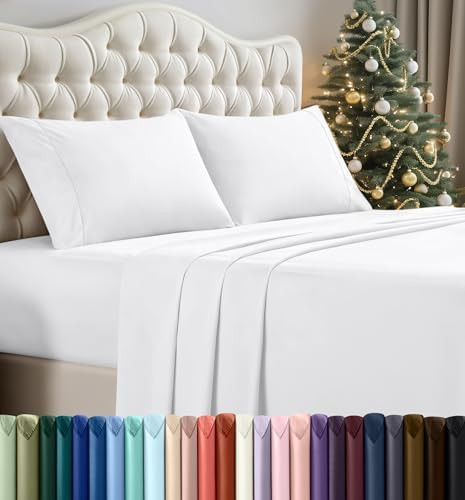 Utopia Bedding Queen Sheet Set 4 Piece Bed Sheets for Queen Size Bed, Hotel Luxury, Extra Soft, C... | Amazon (US)
