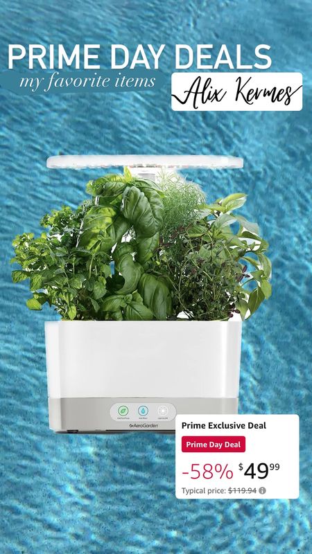 Check out the Amazon Prime Deal on this AeroGarden Harvest! It is up to 70% off. With this you can always have fresh herbs and veggies right on your countertop. This hydroponic system removes most of the mess but also reminds you to water and feed your plants! 

#LTKsalealert #LTKFind #LTKxPrimeDay