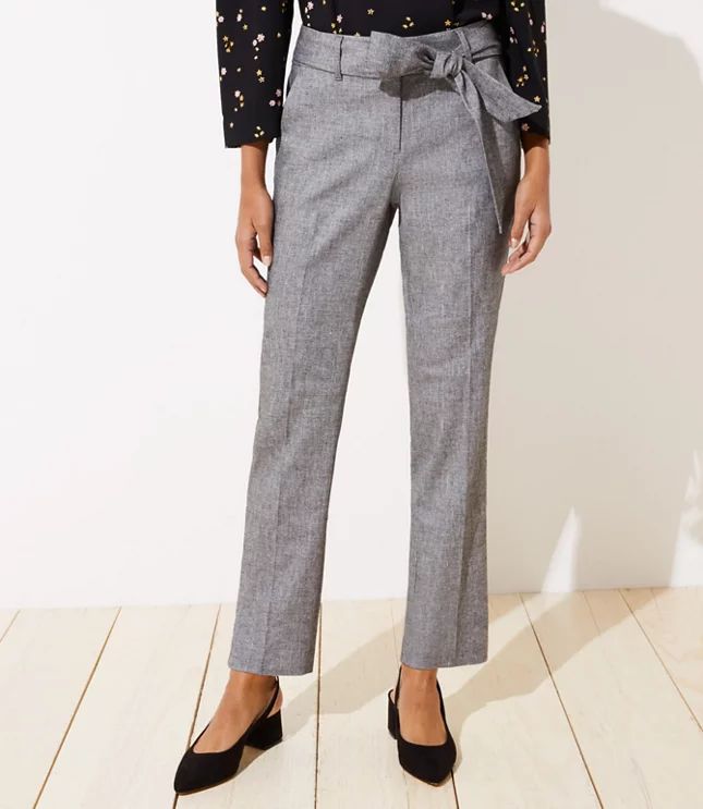 Slim Tie Waist Pencil Pants in Julie Fit | LOFT | LOFT