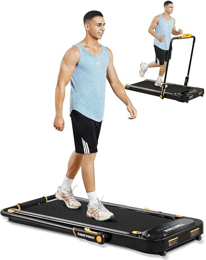 TIMETOOK Under Desk Treadmill, 2 in 1 Portable Treadmill 2.5HP Walking Treadmill with 265lb Weigh... | Amazon (US)