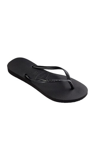 Slim Flip Flop in Black | Revolve Clothing (Global)