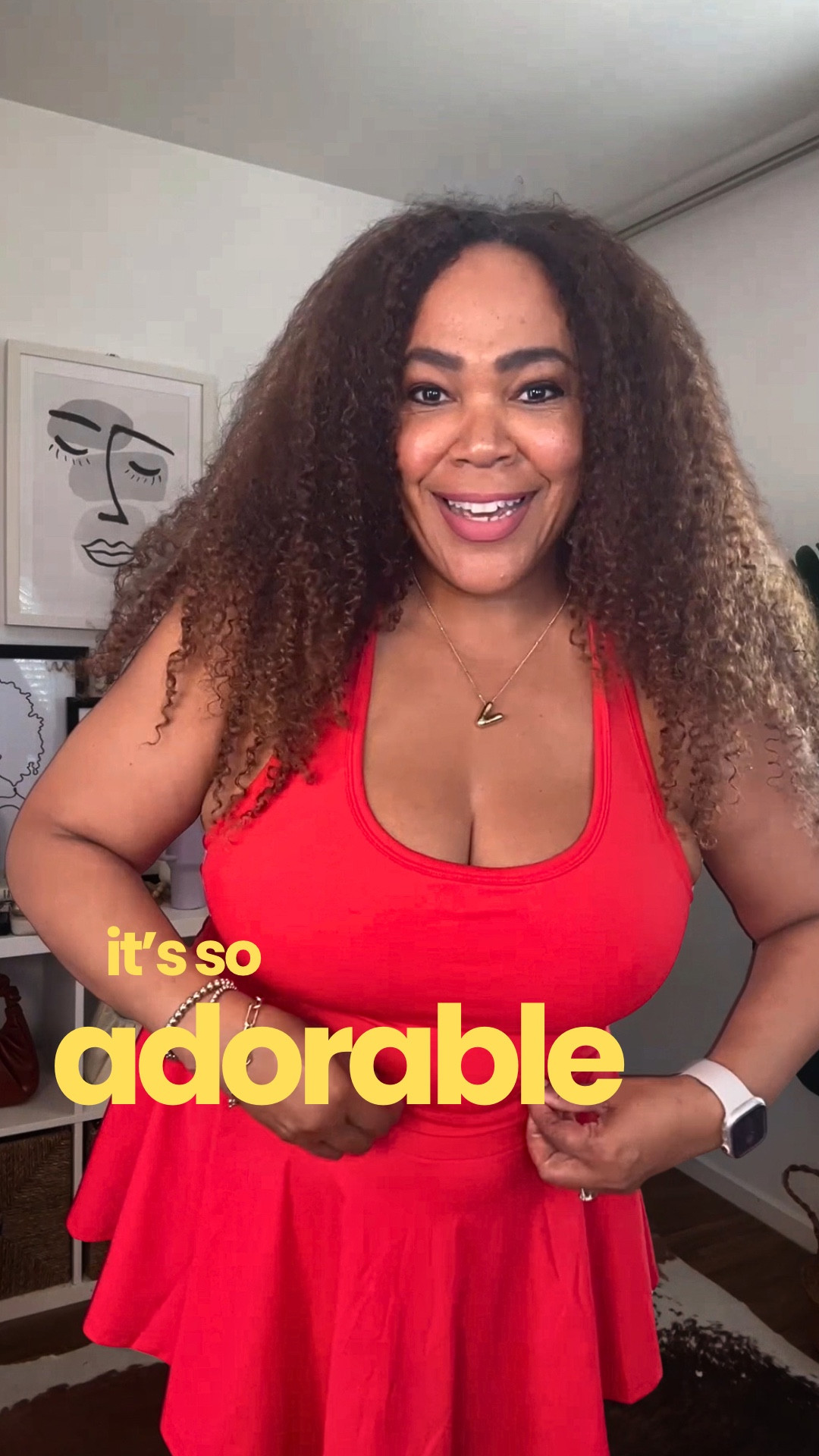 Absolutely adorable gym set! Wearing an xl in the top and skirt. Top has a built in bra and skirt has built in shorts. Comes in a bunch of colors! I have it in four colors 😀. 

#LTKActive #LTKMidsize #LTKOver40