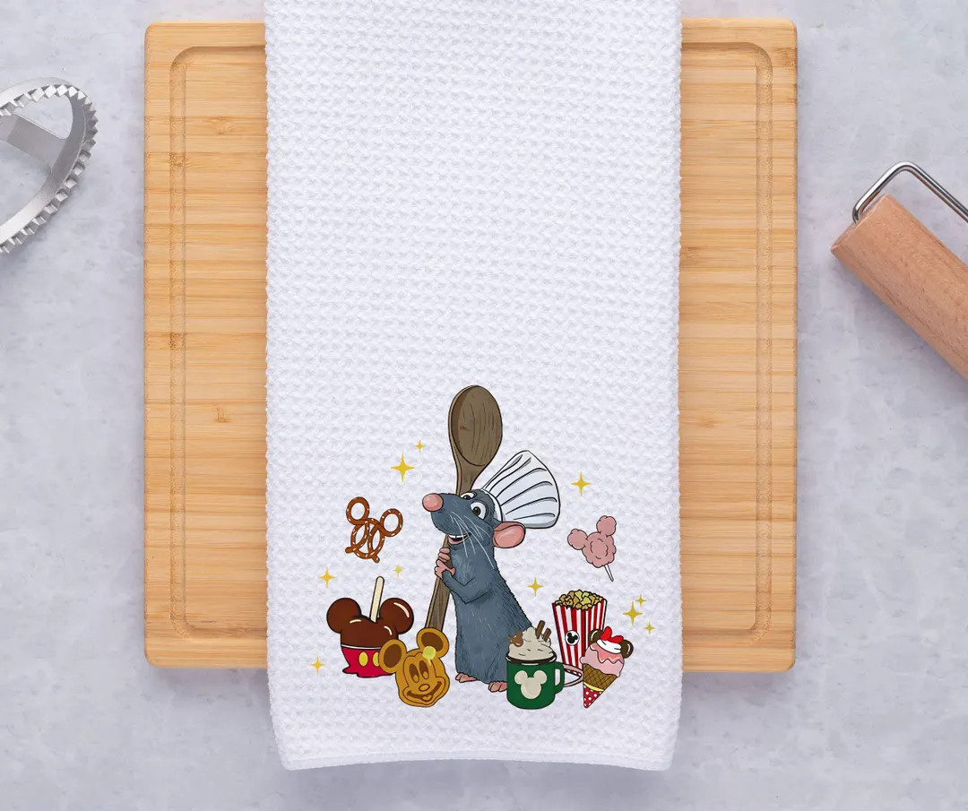 Ratatouille Kitchen Tea Towel, Kitchen Decor Gifts, Disney Lover Home Decor, Housewarming Gifts, ... | Etsy (US)