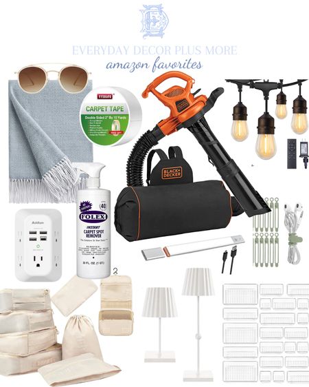 Amazon favorites of April
April best sellers
April most popular 
Leaf vacuum 
Leaf blower vacuum
Rechargeable light
Rechargeable lamp
Battery operated lighting 
Packing cubes
Acrylic organizer
Clear organizers
Comfy blanket
Rug tape
Carpet tape
Aruban dupe
Folex
Cleaning solution 
Surge protector
Cord organizer 

#LTKunder50 #LTKhome #LTKsalealert
