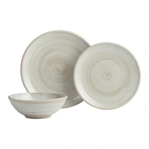 Wren Ivory Speckled Dinnerware Collection | World Market