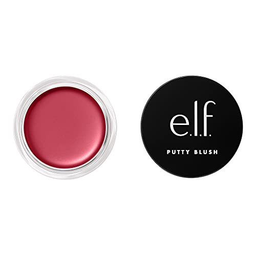 e.l.f. Putty Blush, Creamy & High-Pigment Formula For A Natural Glow, Delivers A Semi-Matte & Powder Finish, Vegan & Cruelty-Free, Caribbean | Amazon (US)