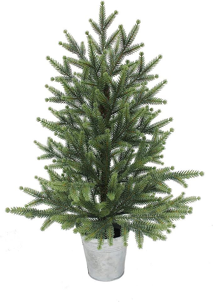 Artifical Mini Christmas Tree with Metal Pot-2FT | Amazon (US)