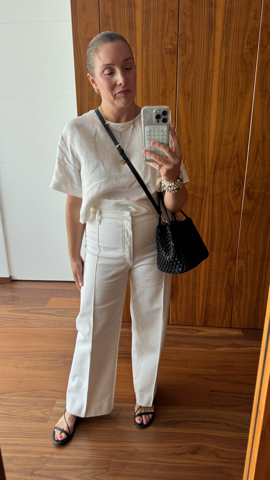 Barcelona outfit of the day 🇪🇸

These white pleated trouser style pants from Zara are 🙌🏼 paired with a white linen top and Amazon wrap sandals. 

Sizing notes: Allison sized up one in these pants. Zara runs small. Linen top runs tts. Allison in a medium. She is 5’6”.


#LTKOver40 #LTKSeasonal #LTKTravel