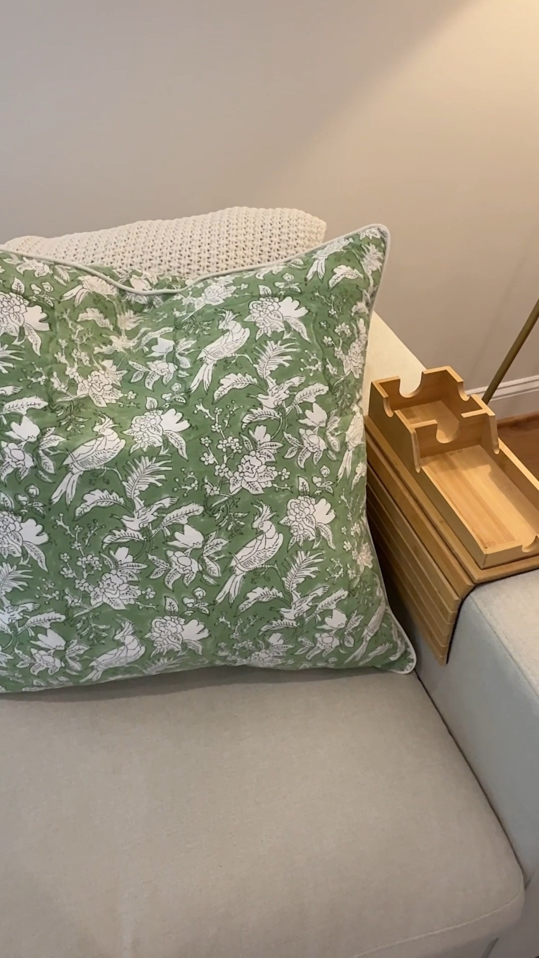 Living room couch upgrades! These pieces elevate the look and functionality of my lining room decor. All found on Amazon! The pillow covers are 100% cotton and come in so many gorgeous prints! #amazonfinds #cotton #florals 

#LTKFindsUnder50 #LTKHome