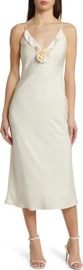 WAYF Bailey Floral Satin Slipdress | Nordstrom | Nordstrom