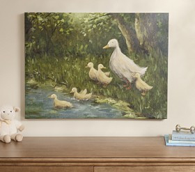 Chris Loves Julia Duckling Wall Art (24"x 36") | Pottery Barn Kids