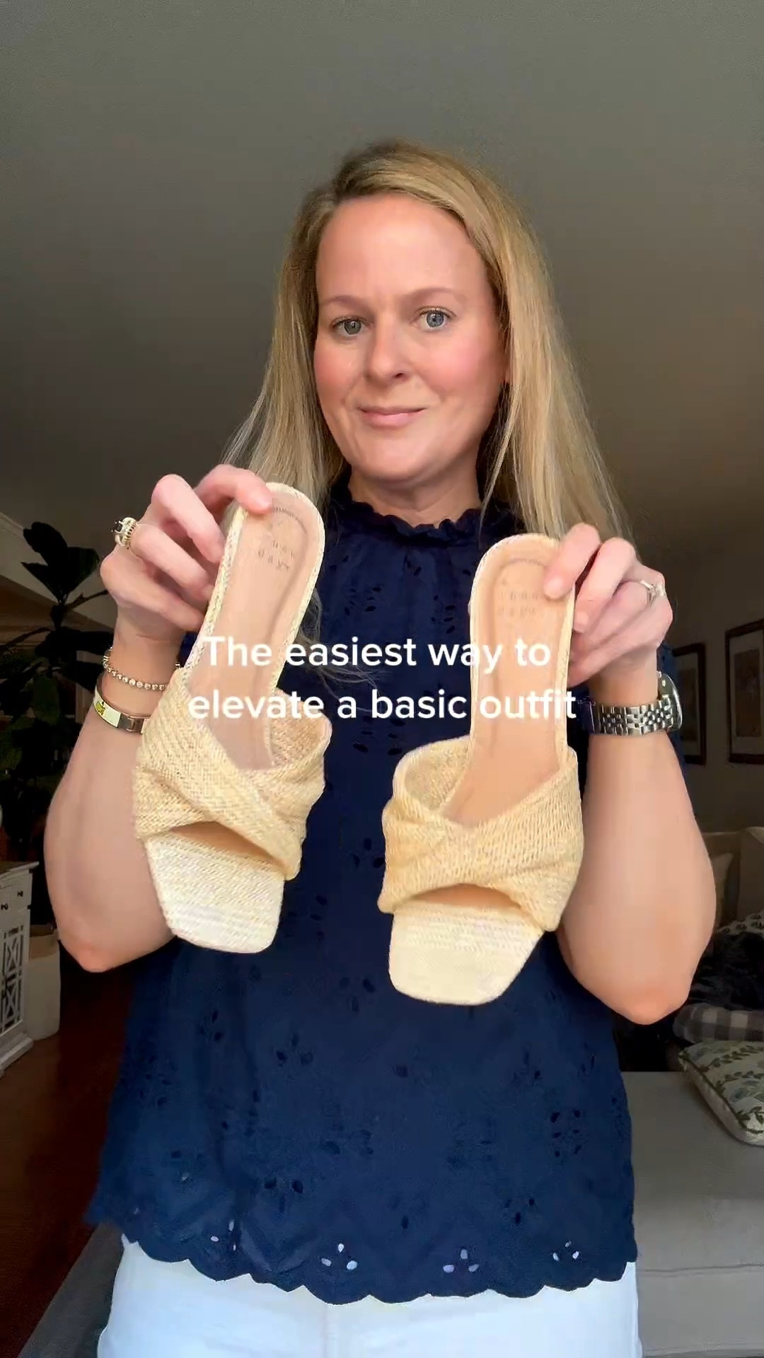 A third piece changes everything
This J.Crew Factory jacket instantly takes my
Amazon eyelet top + white Ayr jeans from simple to styled. That's literally the formula... base outfit + one light layer.

Spring outfits 2026, spring sandals, spring sandals 2026, summer sandals, spring wedges, spring break 2026, smart casual outfits, admin outfits, business casual outfits, work outfits 

#springoutfit #preppystyle #capsulewardrobe #atlantainfluencer

#LTKootd #LTKgrwm #LTKOver40