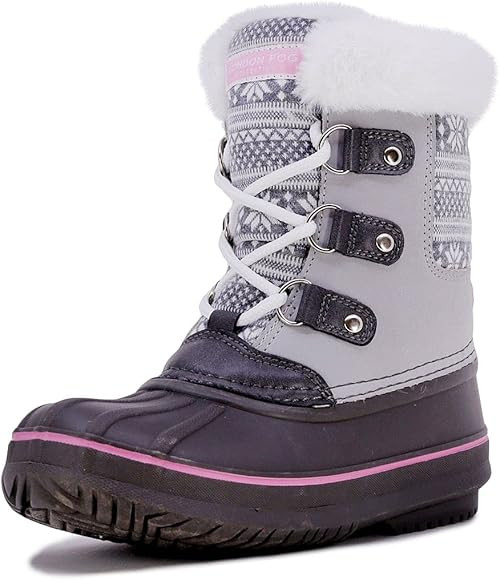 LONDON FOG Girls Tottenham Cold Weather Warm Lined Snow Boot | Amazon (US)