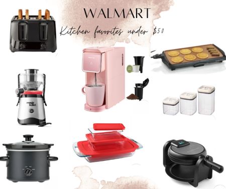 Walmart kitchen favorites under $50c waffle maker, griddle, coffee maker , organization, kitchen organization, toaster @Walmart #walmarthome #walmartfinds

#LTKsalealert #LTKfindsunder50 #LTKhome