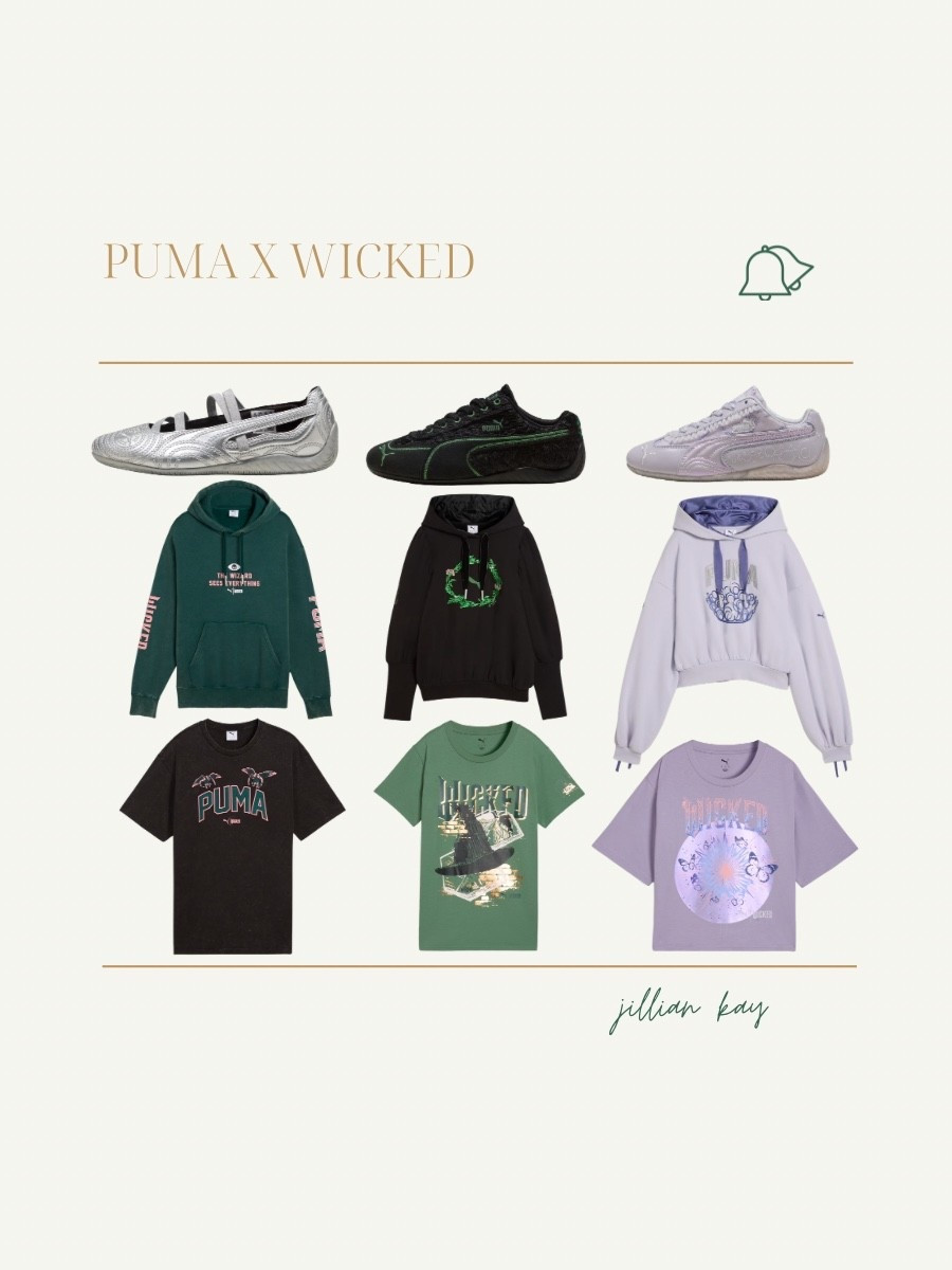 Cute new puma collection, celebrating Wicked For Good 

Kids and women’s sizes available! 

Ig: @jkyinthesky

#wicked #sneakers #trendystyle #aestheticstyle #elphaba #glinda #popculture #whatsnew #puma #pumasneakers 

#LTKShoeCrush #LTKActive #LTKStyleTip
