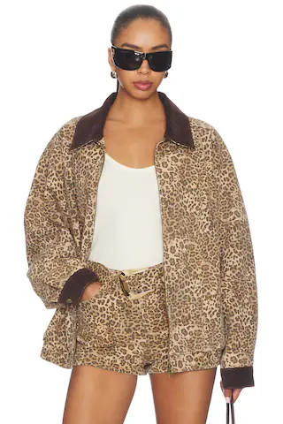 Show Me Your Mumu Carter Bomber Jacket in Brown. - size XS | Revolve Clothing (Global)