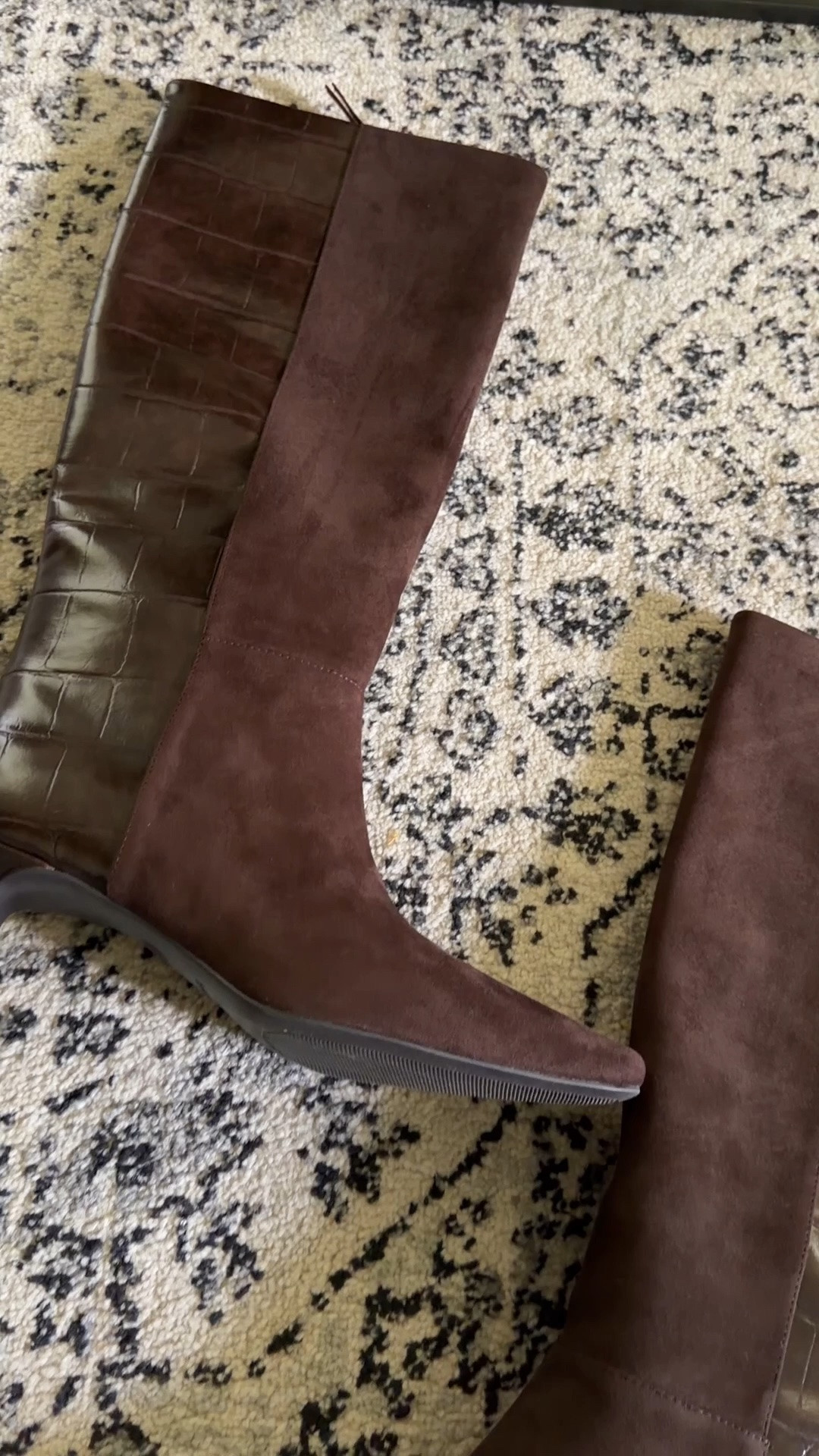 These knee high boots are stunning for fall!! The two tone faux leather and suede combo look so designer!!

Also comes in a burgundy and a black/snake print option @Walmart also available in wide calf 

Boots, knee high boots, fall shoes, Walmart boots, kitten heel boots, tall boots

#LTKNYFW #LTKOver40 #LTKgrwm