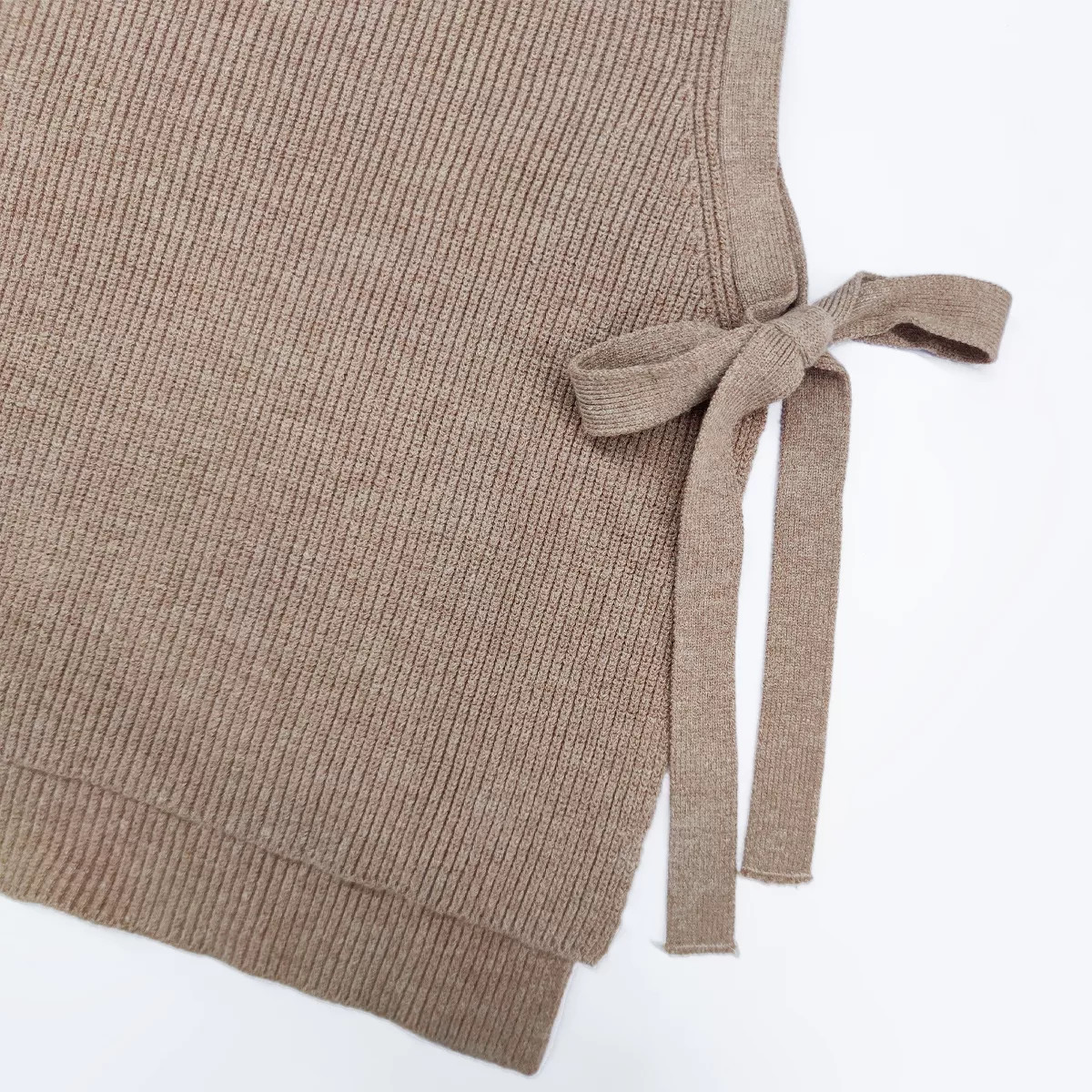 Sweater Vest for Women Crew Neck Side Tie Sweater Vest 2025 Trendy Vest Side Slit Tank Tops Rib K... | Target