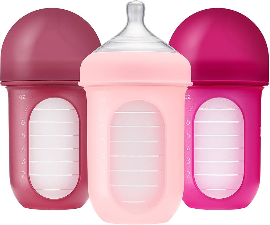 Boon Nursh Bottles - Silicone Baby Bottles Help Ease Colic Symptoms - Formula and Breast Milk Onl... | Amazon (US)