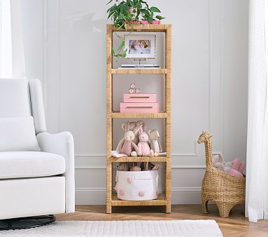 Rattan Accent Bookcase | Pottery Barn Kids