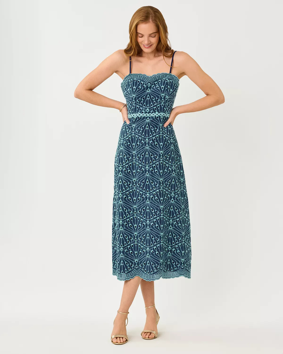 Arlin Eyelet Midi Dress | Lilly Pulitzer