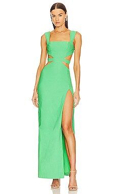 Michael Costello x REVOLVE Sadie Gown in Green from Revolve.com | Revolve Clothing (Global)