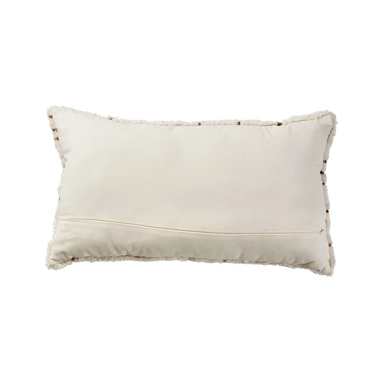 Better Homes & Gardens Abstract Ivory Handcrafted Decorative Throw Pillow, 14" x 14" | Walmart (US)