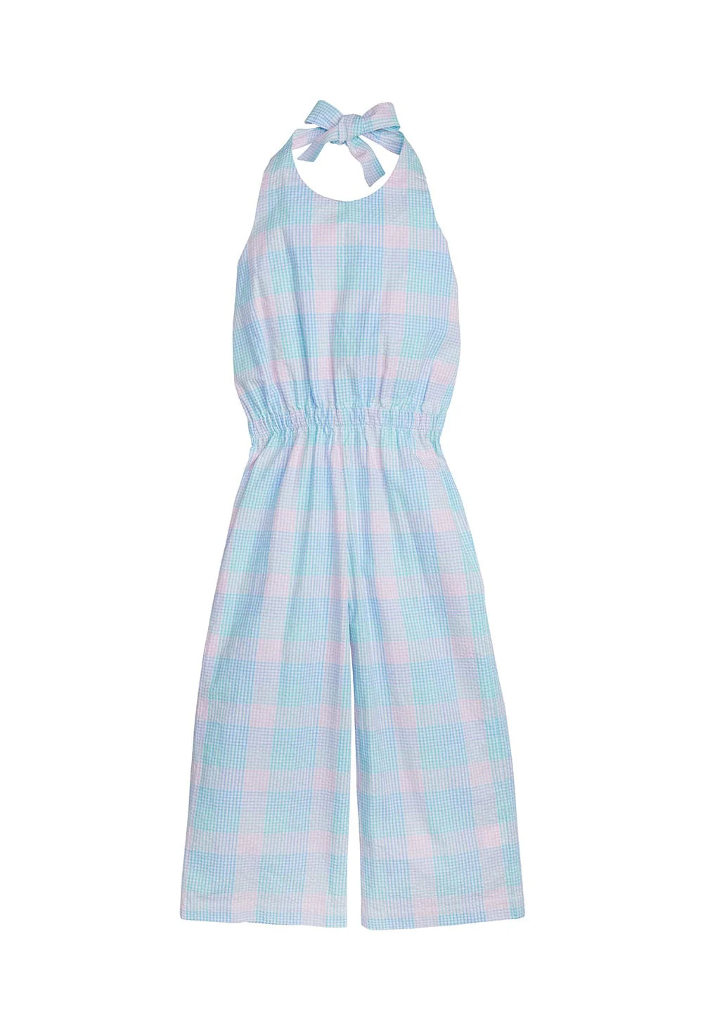Halter Jumpsuit - Palm Beach Plaid | Little English