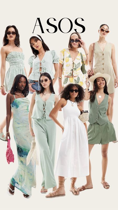 Asos Summer Favourites.
Green outfits, summer dresses, co ords, resort wear, holiday outfits, summer outfits. 
#ltkeurope #summeroutfit

#LTKsummer #LTKstyletip #LTKtravel