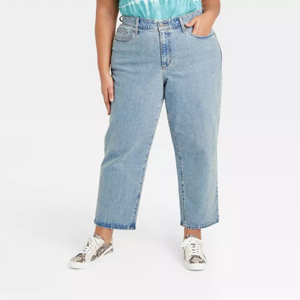 Women's High-Rise Vintage Straight Cropped Jeans - Universal Thread™ | Target