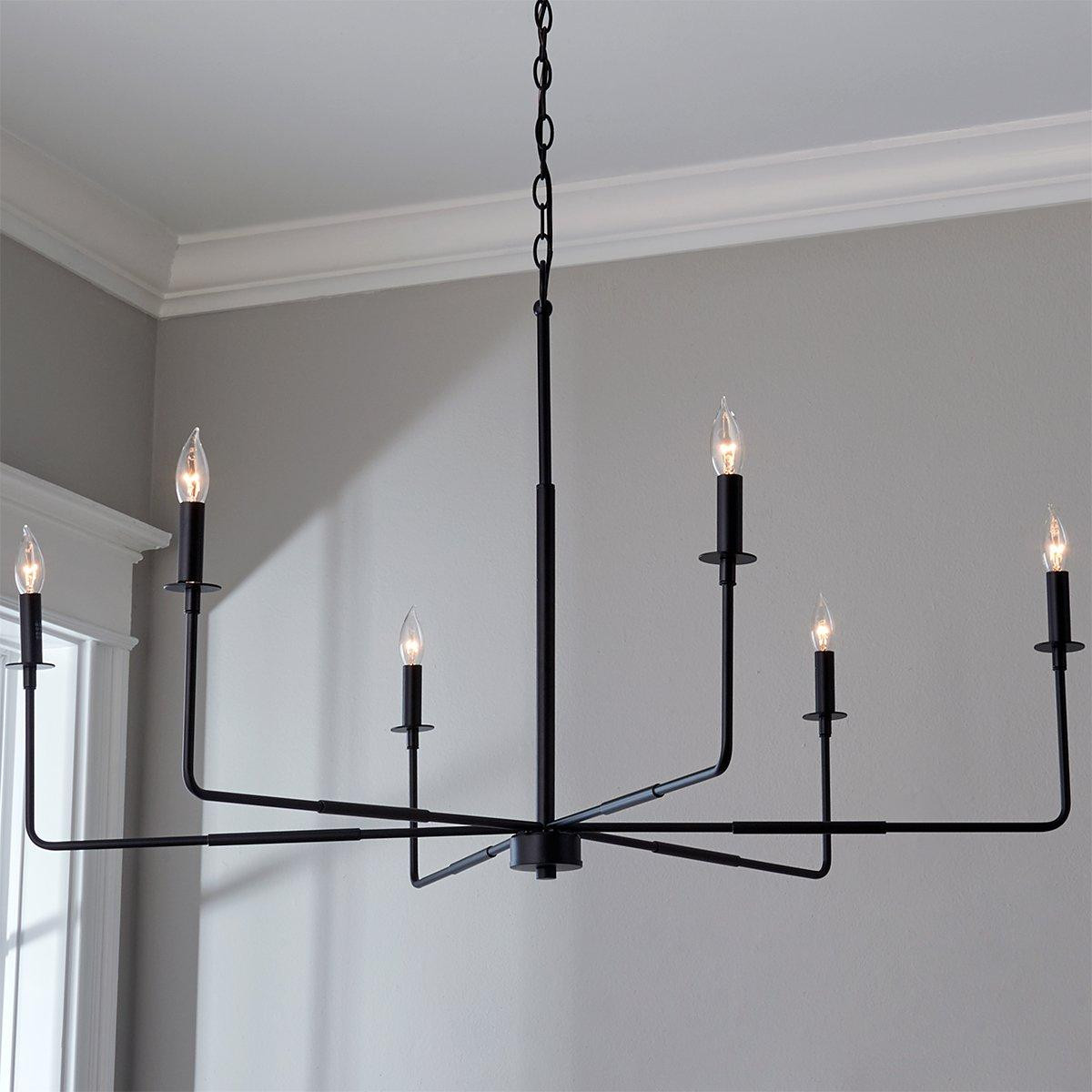 Elongated Spoke Chandelier | Shades of Light