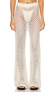 MINKPINK Balmy Crochet Knit Pants in Cream from Revolve.com | Revolve Clothing (Global)