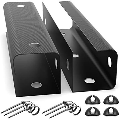 Yecaye 2 Pack Cable Management Tray, 31.5in Organizer Cable Tray for Cords Wires Power Bricks, Un... | Amazon (US)