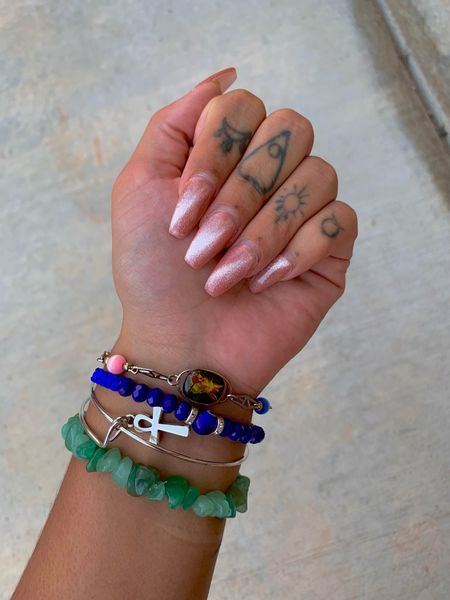 Added two new bracelets to my collection from @ctrlyourinnerg ✨ #braceletstack #ltkjewelry

#LTKunder50