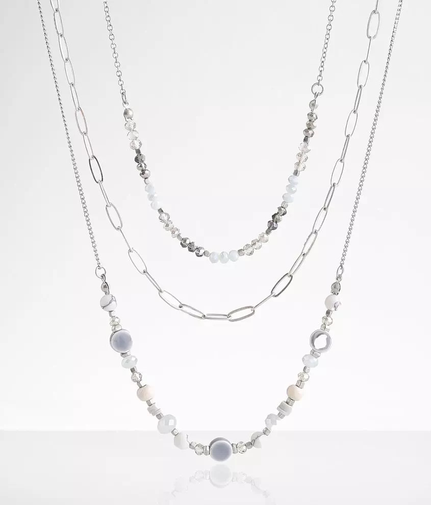 3 Pack Beaded Necklace Set | Buckle