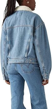 Levi's Womens 90s Sherpa Trucker Jacket (Standard and Plus) | Amazon (US)
