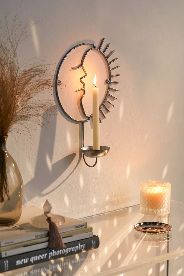 Celestial Wall Mounted Taper Candle Holder | Urban Outfitters (US and RoW)