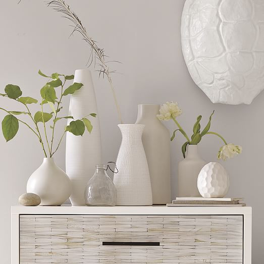 Pure White Ceramic Vases | West Elm (US)