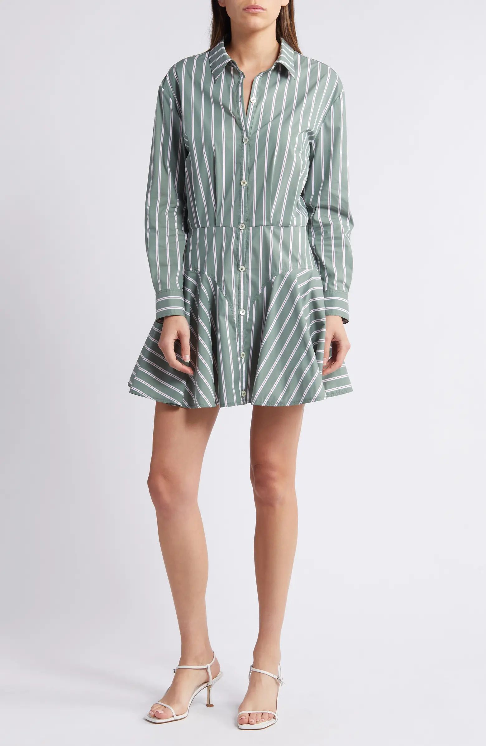 Saylor Naeem Stripe Long Sleeve Shirtdress | Nordstrom | Nordstrom