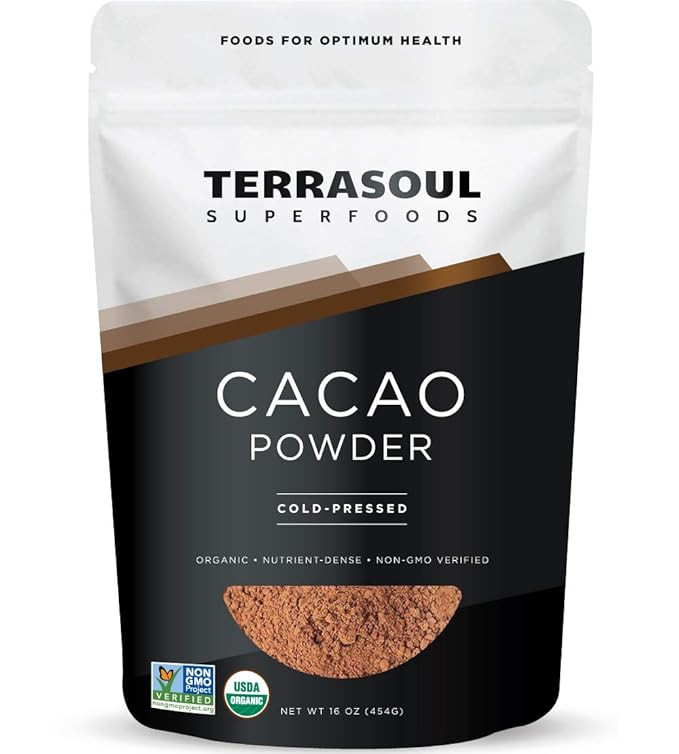 Terrasoul Superfoods Raw Organic Cacao Powder, 1 Lb - Raw | Keto | Vegan | Amazon (US)