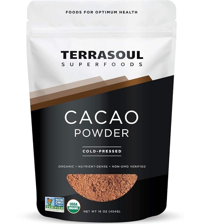 Terrasoul Superfoods Raw Organic Cacao Powder, 1 Lb - Raw | Keto | Vegan | Amazon (US)