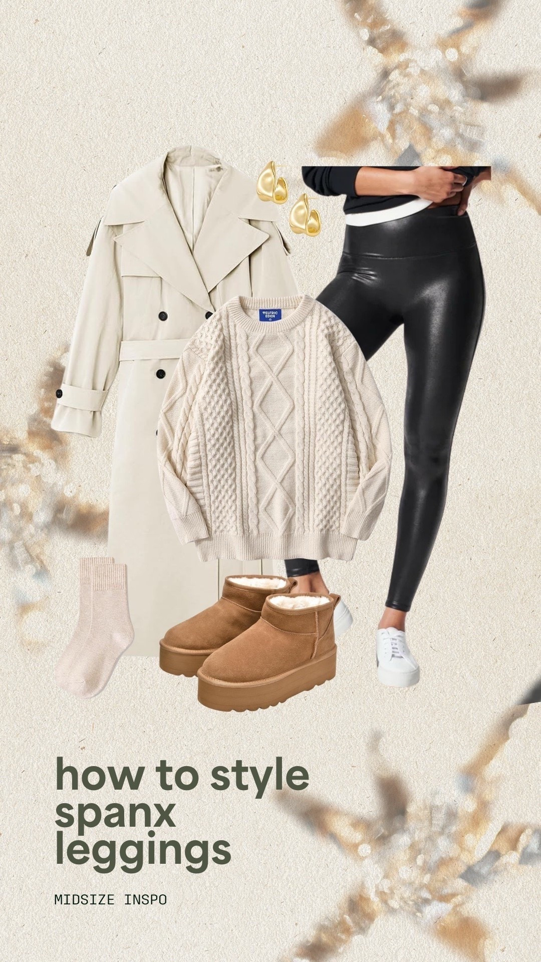 How to style Spanx Faux Leather Leggings! 
-
-
-
Midsize style, winter outfit, casual outfit inspo

#LTKSaleAlert #LTKHoliday #LTKCyberWeek

#LTKootd #LTKSeasonal #LTKMidsize