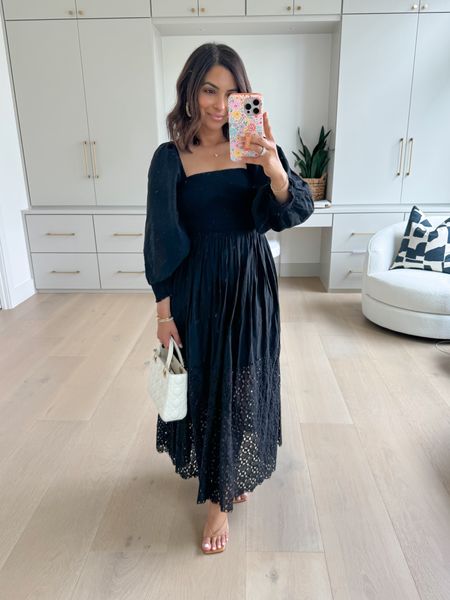 The summer dress that's on repeat! The material is lightweight & it has a very comfortable & flattering fit with the smocked top, runs TTS. I'm wearing the XS for size ref @nordstrom #nordstrompartner

#LTKOver40 #LTKParties #LTKStyleTip
